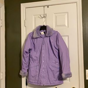 Outbrook Purple Coat w/ detachable hood